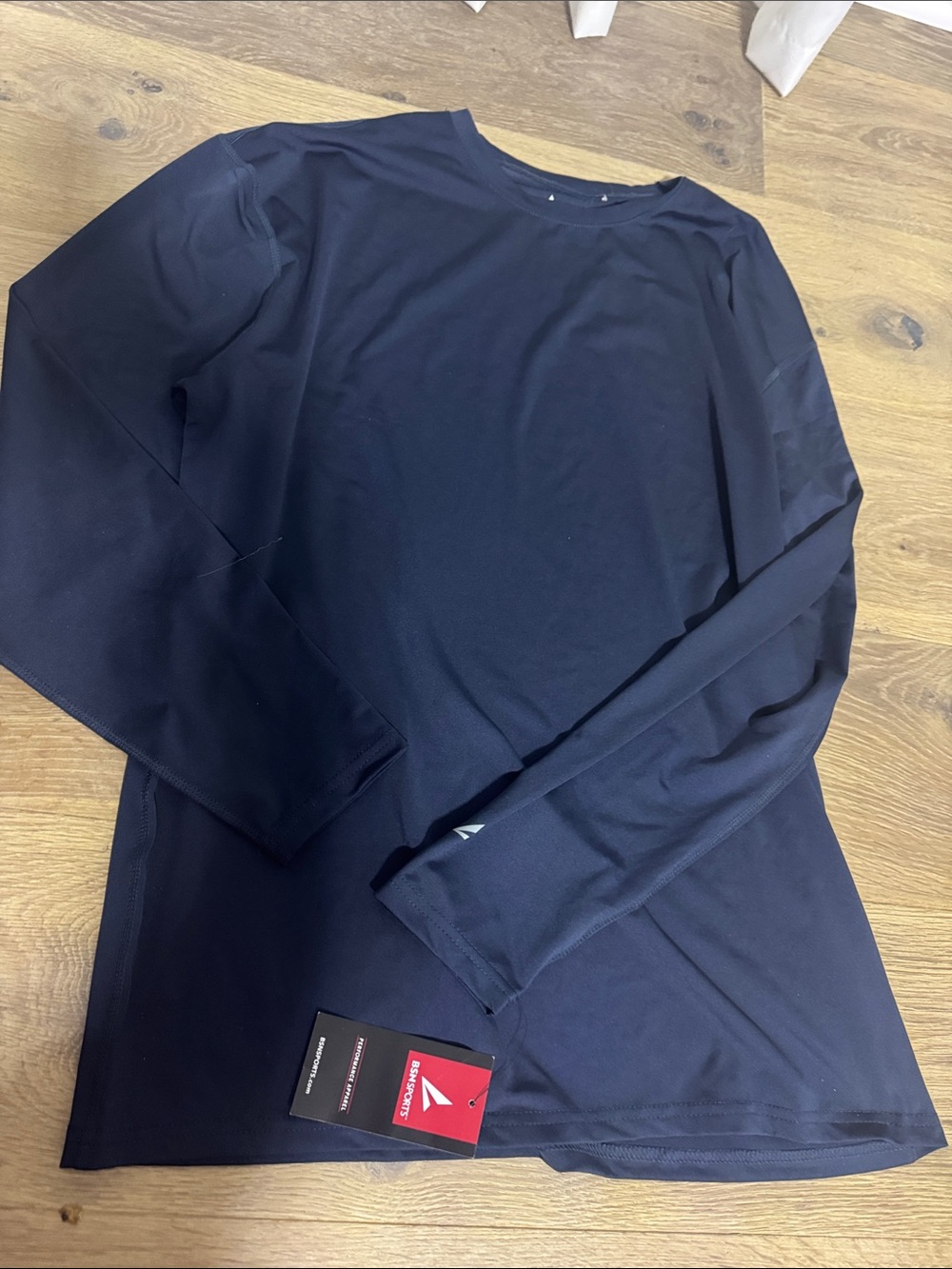 Reebok Men’s Long-Sleeve Crew Shirt - Dark Blue